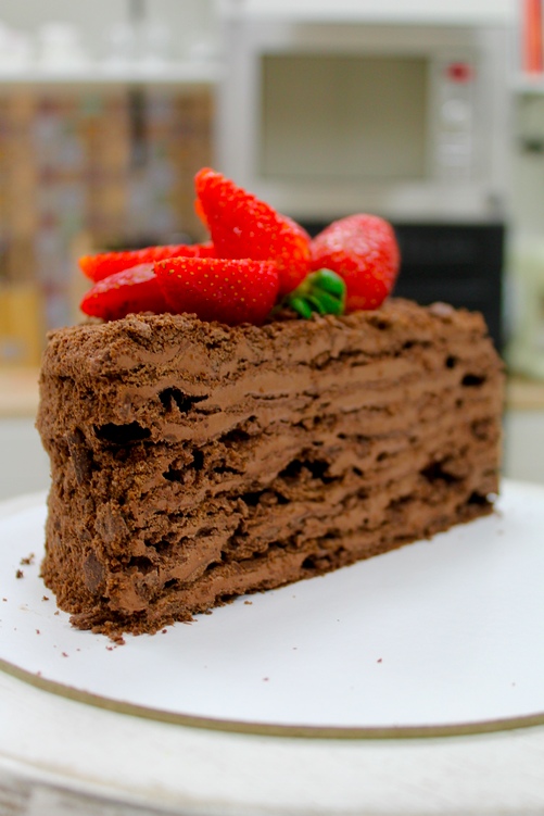 Рецепт Шоколадный наполеон | Рецепт | Легкие десерты, Сладкие рецепты, Рецепты еды
